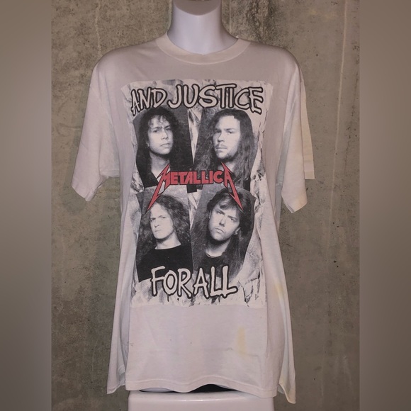 1988' METALLICA TEE- “AND JUSTICE FOR ALL” SIZE XL - SPRING
